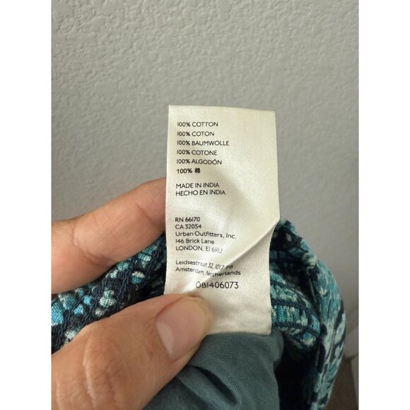 Free People Say Its So Shorts Cotton Smocked Blue Flowy Floral Coquette XS - Picture 8 of 8